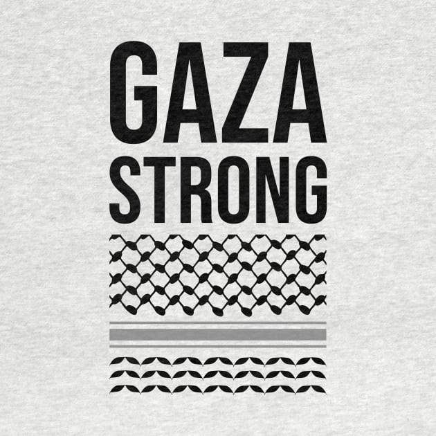 Gaza Strong Palestine keffiyeh by WildZeal